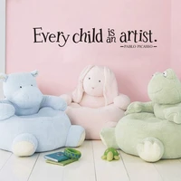 every child is an artist home decal diy wall sticker for kids room baby bedroom removable art mural poster