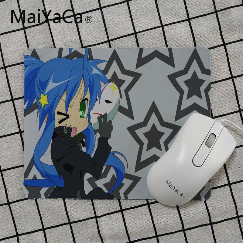 MaiYaCa Lucky Star Izumi Konata маленький коврик для мыши девочек компьютерный Гладкий