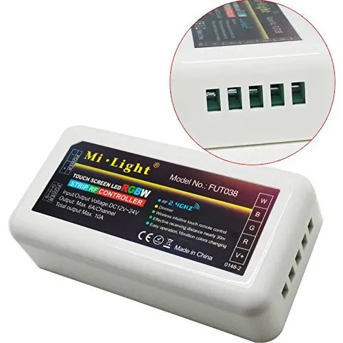 Беспроводной 2 4g RF RGB + белый/теплый белый контроллер комплект 4 x контроллеры и