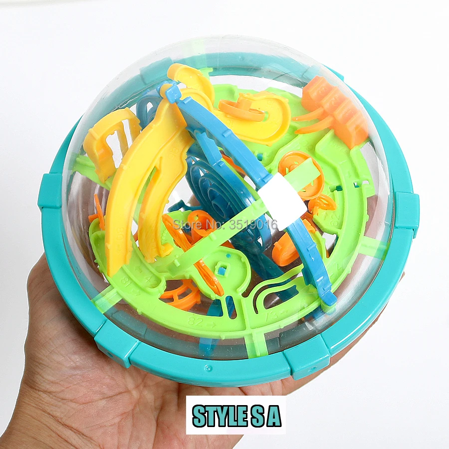 DIY Строительство 3D лабиринт волшебный подвижный Глобус интеллект шар мрамор