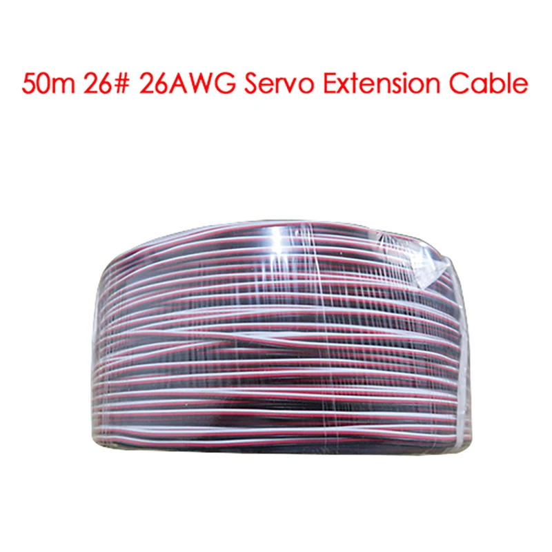 Сервоудлинитель OliYin DIY Futaba Color 26 # 26AWG плоский кабель 50 м громкость без