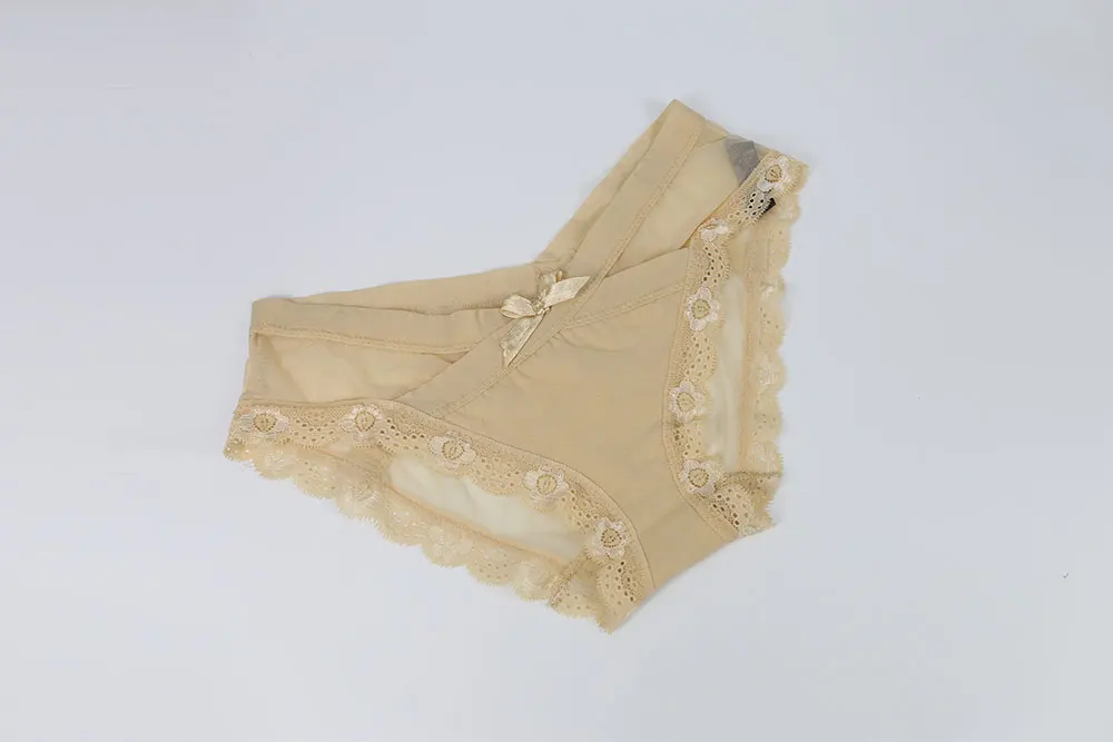 Для женщин Lace Mesh Panty Сексуальный Пояс Крест трусы Прозрачный с низкой посадкой лук ультра-тонкие дышащие летнее Нижнее белье женские высокое качество
