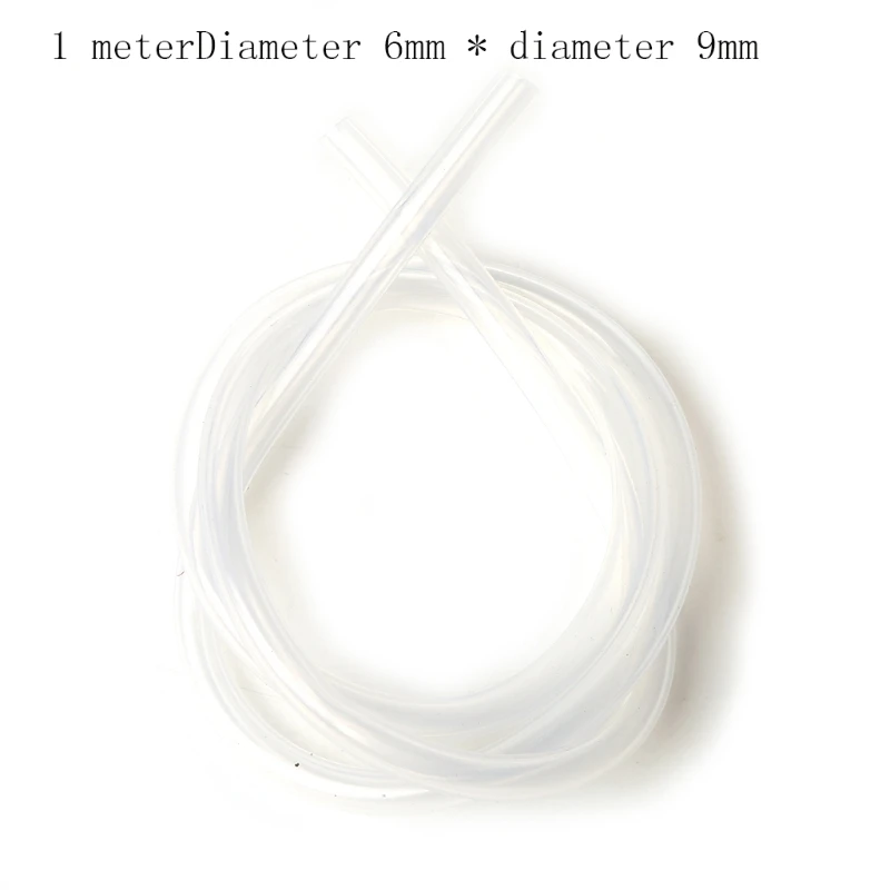 

6mm x 9mm Silicone Tube Hose Translucent Tube Food Grade Non-toxic Soft Rubbe