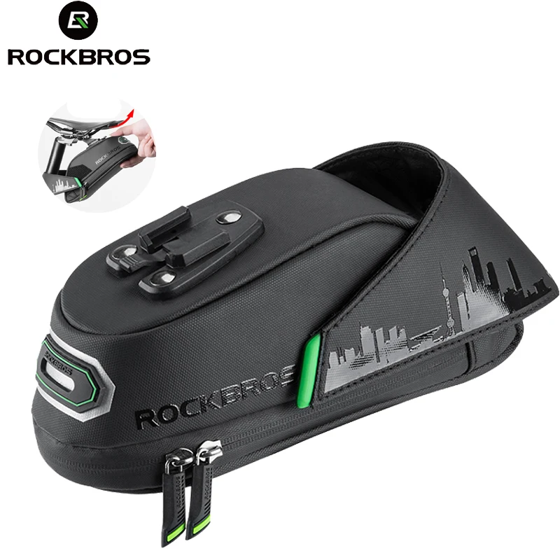ROCKBROS непромокаемый 1Л/1.5л Емкость Велосипед С Седельной сумкой труба заднего хвоста подседельная сумка-багажник велосипеда велосипедные аксессуары