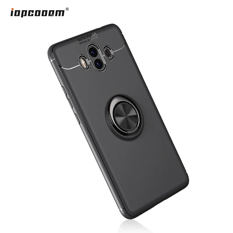 Чехол для телефона панель Huawei Mate 10 вращающийся держатель кольца на палец Матовая