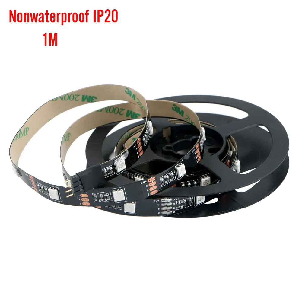 Гибкая светодиодная лента SMD5050 с USB 5 В 1 м/2 м + Пульт ДУ на 24 кнопки IP20/IP65|tv background