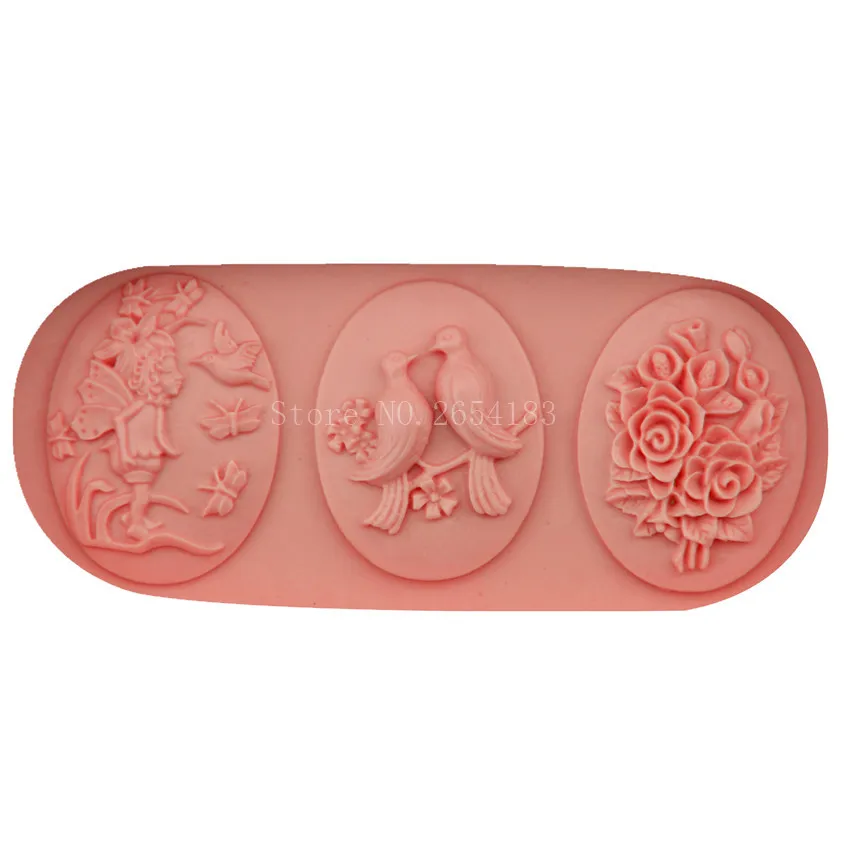 Valentine Marry Rose& Bird& Butterfly Силиконовое помадное мыло 3D форма для торта, капкейков, конфет, шоколадное украшение, инструмент для выпечки FQ2251