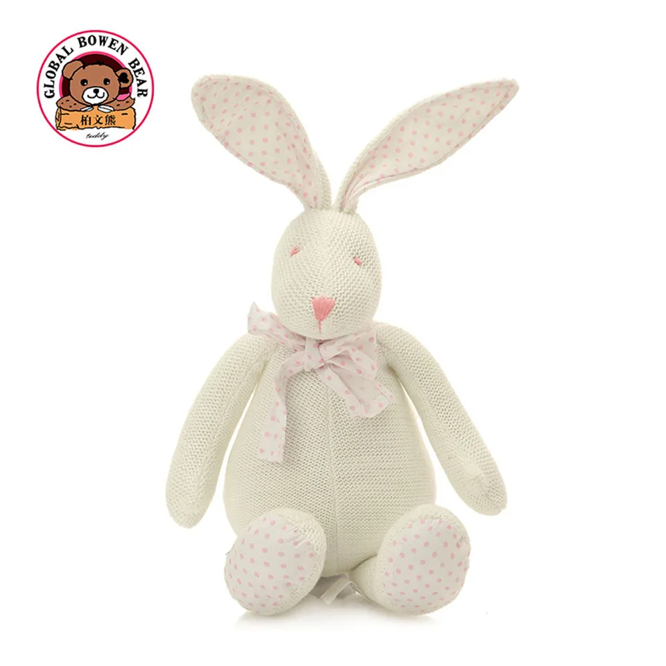 2018 Cute wool tie the Rabbit Doll Baby Soft Plush Toys For Children Bunny Sleeping Mate Stuffed &ampPlush Animal | Игрушки и хобби