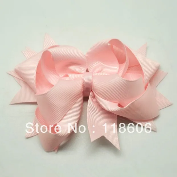 Оптовая продажа 120 шт./лот 4 дюйма оптовая цельные накладные банты для волос с