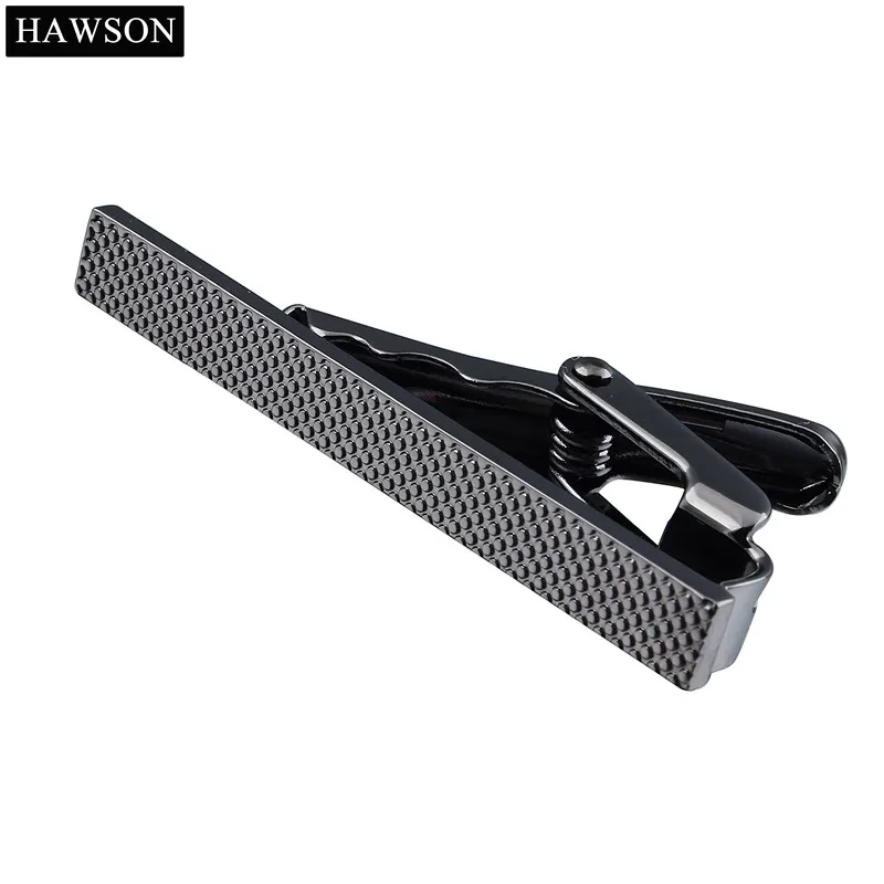 Бренд HAWSON, модный галстук из коллекции года, зажим для невесты, 3 цвета, металл, серебро, золото, простой галстук, зажим для галстука, застежка, для 2,17 дюймов