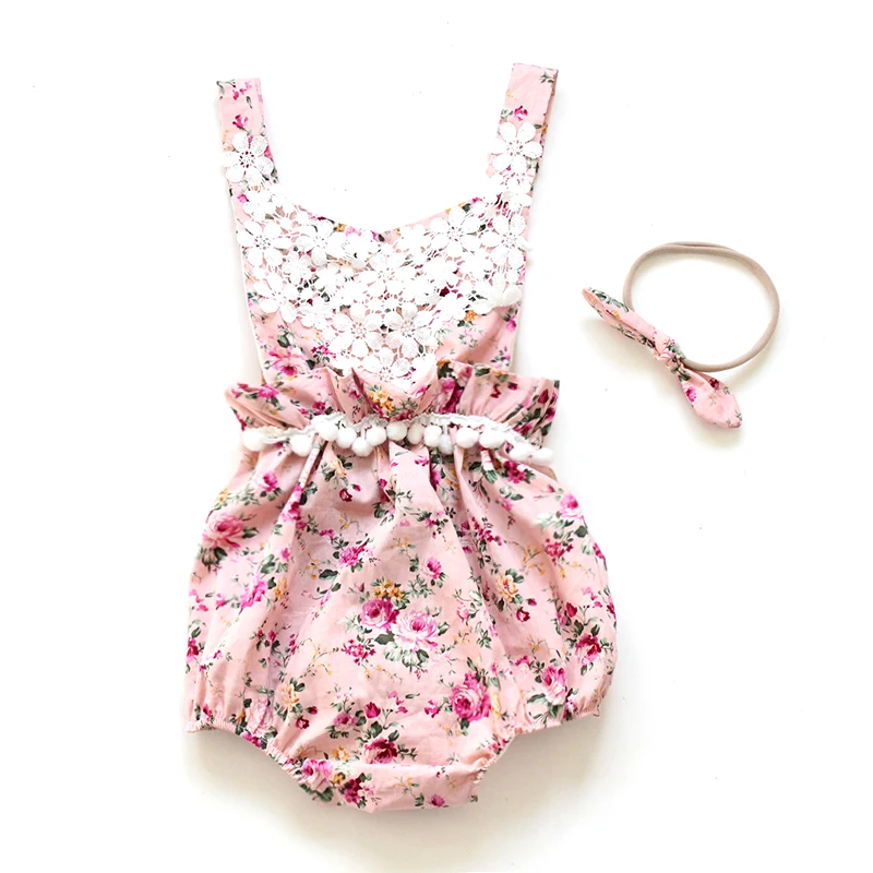 2017 г. Прямые продажи новые милые детские комбинезоны с поясом летние костюмы для