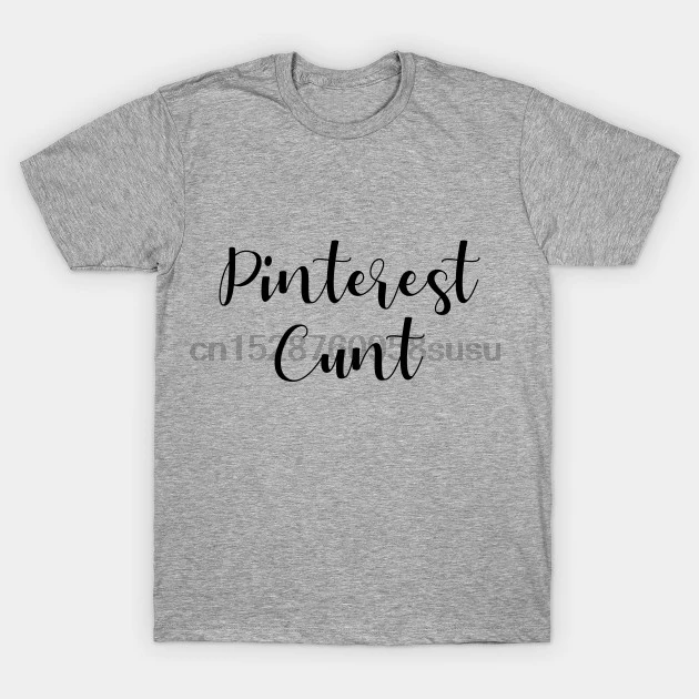 Мужская футболка с коротким рукавом Pinterest Snarky (2) женская одним вырезом | одежда