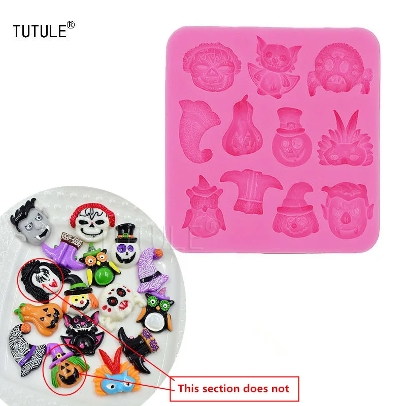 Гаджеты хэллоуин Witch гибкая форма безопасная силиконовая для пищевых продуктов