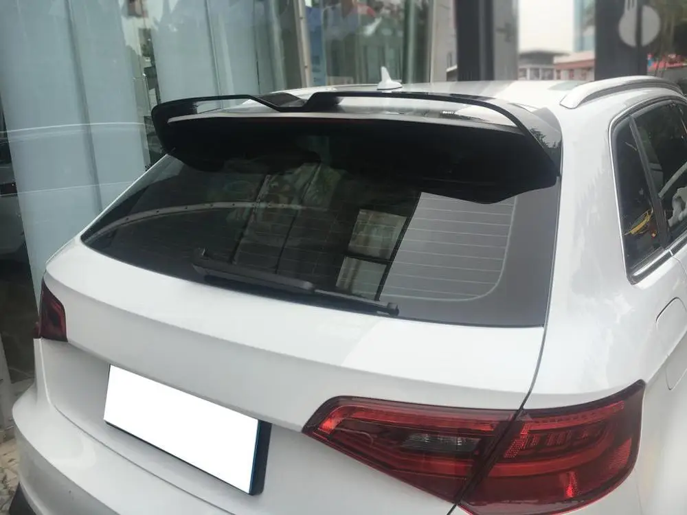 Углеродное волокно авто задний спойлер на крыше крыло для Audi S3 RS3 Typ 8V SLINE хэтчбек 4 двери- не подходит 2 двери