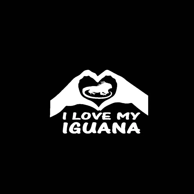 YJZT 17 8 см * 10 7 I Love You Iguana Rock виниловые наклейки для автомобиля на мотоцикл