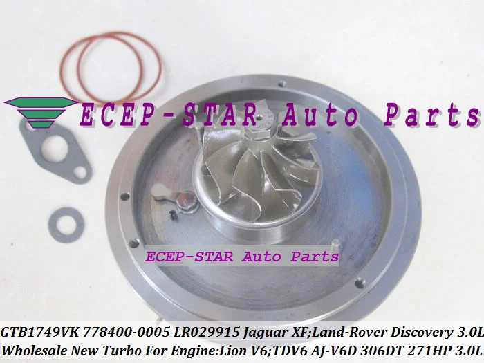 Картридж турбо CHRA GTB1749VK 778400 778400-5004S 778400-5003S для Jaguar XF Lion V6 Land Rover Discovery 4 TDV6 306DT 3.0L |