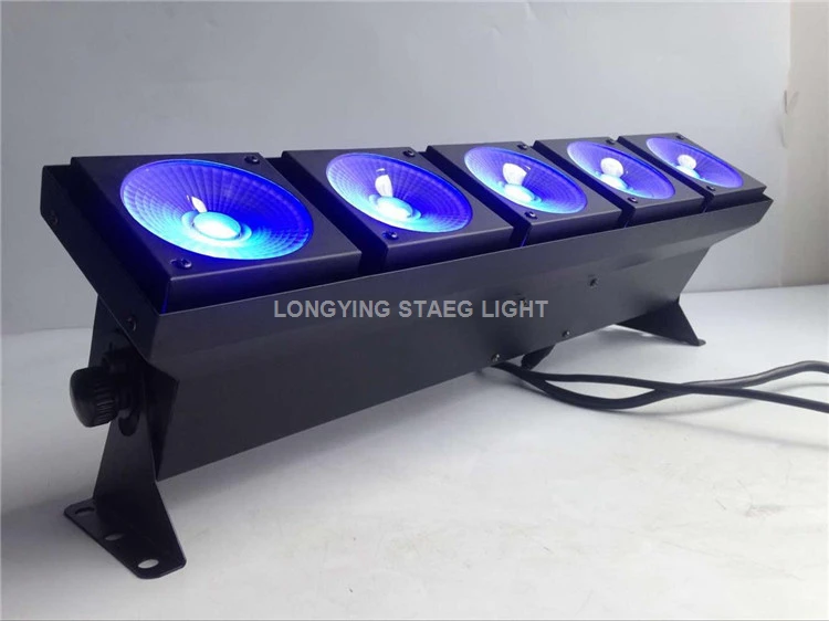 Бесплатная доставка 5x30W сценическое освещение COB теплый Блиндер DMX светодиодная