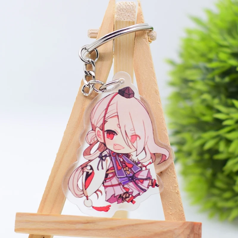 Touken Ranbu брелок "онлайн" двухсторонний акриловый брелок Подвеска Аниме аксессуары брелок с фигурками из мультфильмов
