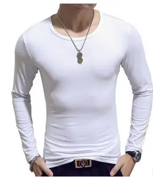 Мужская футболка с длинным рукавом хлопок весна-осень термобелье броня мужские