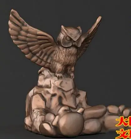 

3d модель, рельеф для станок цифрового управления принтером в STL формат файла Сова (6)