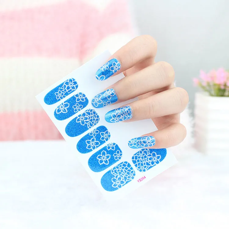 Рождество снег цветок блестящие наклейки для ногтей 15 видов цветов градиент цвет