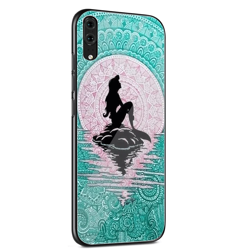 Чехол Desxz Ariel Little Mermaid De Glass для Huawei P10 P20 Lite Pro P Smart Mate 10 20 Y6 Y9 Honor 7A 8X9 | Мобильные