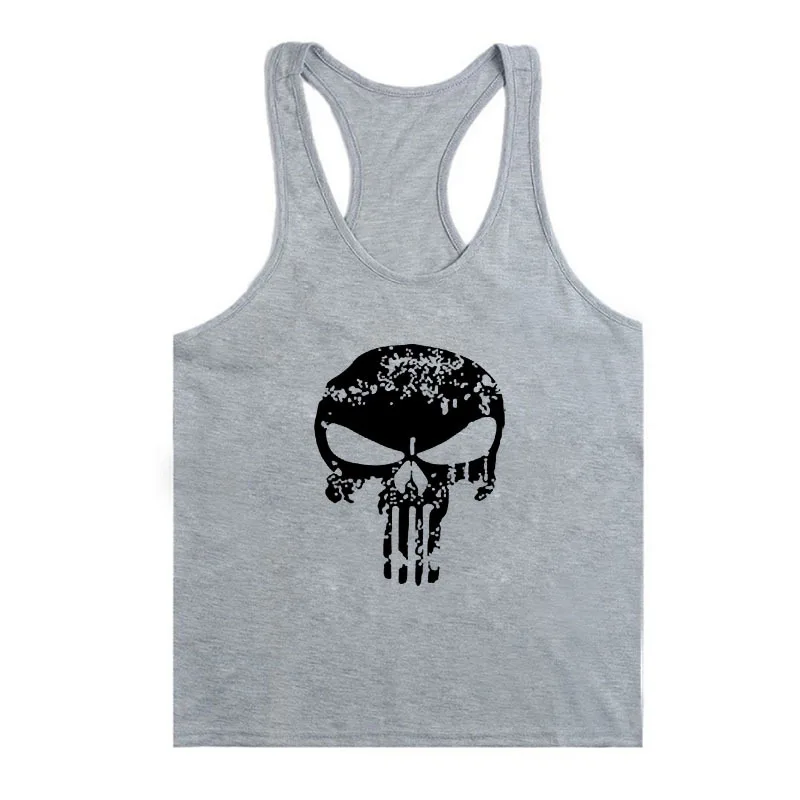 Мода 2017 г. Каратель фитнес Толстовки майка Мужская Новый хлопок Бодибилдинг