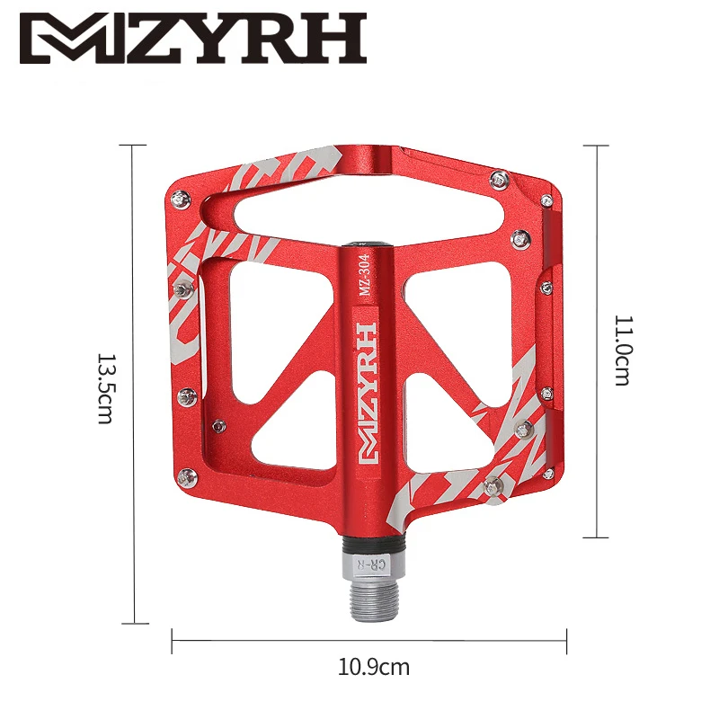 MZYRH 304 велосипед педали Алюминий сплав подшипника платформа MTB горный велосипед педали черный, Красный велосипед аксессуары