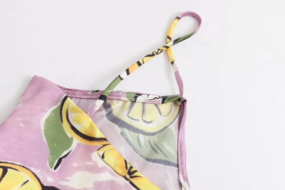 2019 комплект из двух предметов с лимонным принтом розовый женский летний костюм