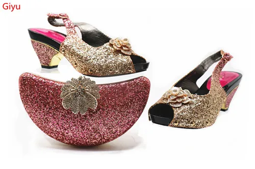 Doershow/Модная итальянская обувь с сумочкой в комплекте для свадебной вечеринки