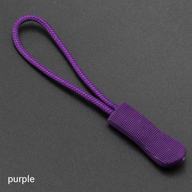 purple Натяжной шнур для молнии шнур молния одежда аксессуары Лариат самодельные Украшения шитье прочный 20 шт. многоцветный багажный рюкзак Натяжной ремень - Цвет: purple
