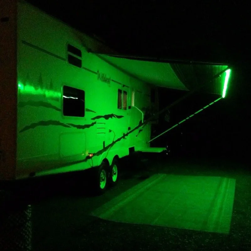 RV Светодиодная лампа для навеса набор w/IR 20 клавишный музыкальный пульт RGB 16 5 񠜪