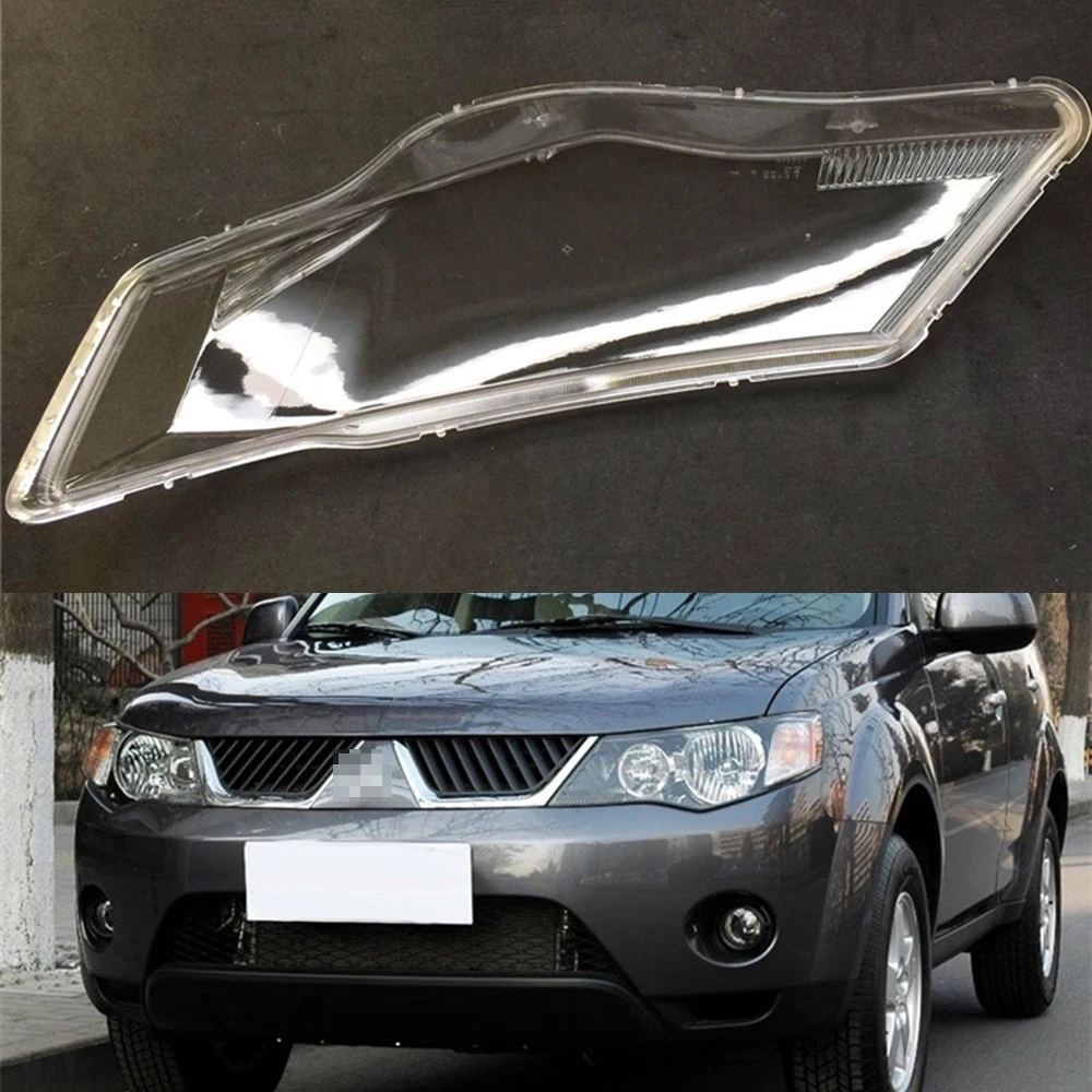 Для Mitsubishi Outlander EX 2007 2008 2009 прозрачная Автомобильная фара с прозрачными линзами