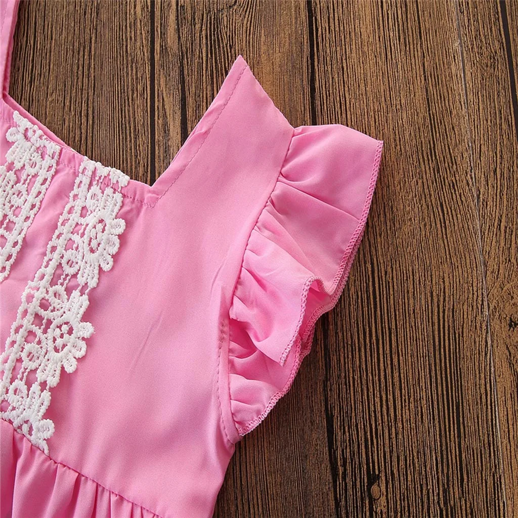 Perimedes/комплекты детской одежды vestido infantil одежда для маленьких девочек Кружевная