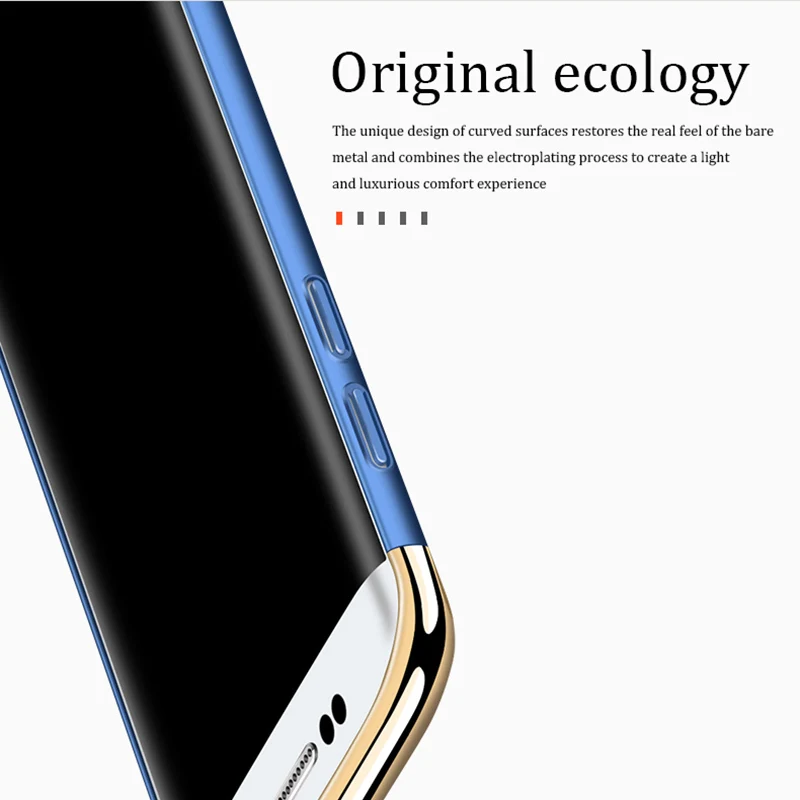 Metal 3 in 1 Phone Case For Samsung Galaxy A3 A5 A7 2016 2017 J1 J3 J5 J7 S3 S4 S5 S6 S7 edge S8 Plus Full Plastic Cover | Мобильные