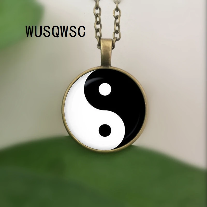 Wusqwsc 2018 Новинка Лидер продаж! Инь кулон Цепочки и ожерелья татуировки Ожерелье