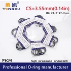 3 шт.лот фторрезиновое кольцо, швартовое уплотнение cs3.55 мм ID21.222,423,62525.826. 7*527 мм, уплотнительное кольцо, уплотнительное кольцо, шайба