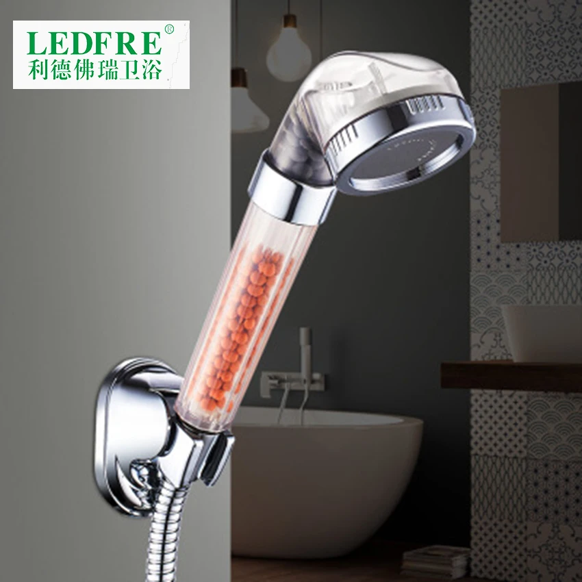 LF86010 SPA отрицательное ионное здоровье душ экономия воды душ дождевая душевая головка s распылитель фильтр прозрачная ручная душевая головка