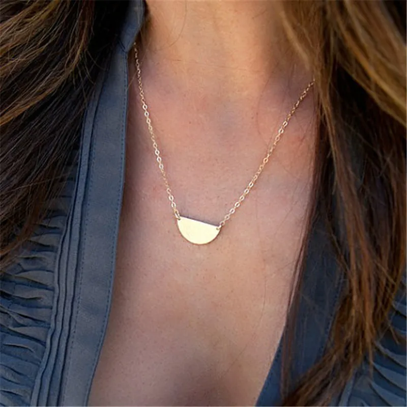 2017 оптовая продажа новый дизайн подвеска в форме половины Луны ожерелье с