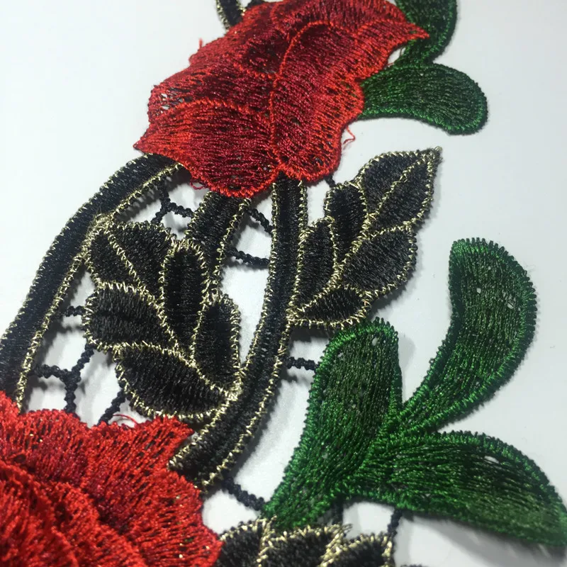 Цветок FFLACELL венецианская Кружевная аппликация на воротник нашивка шею тканевая