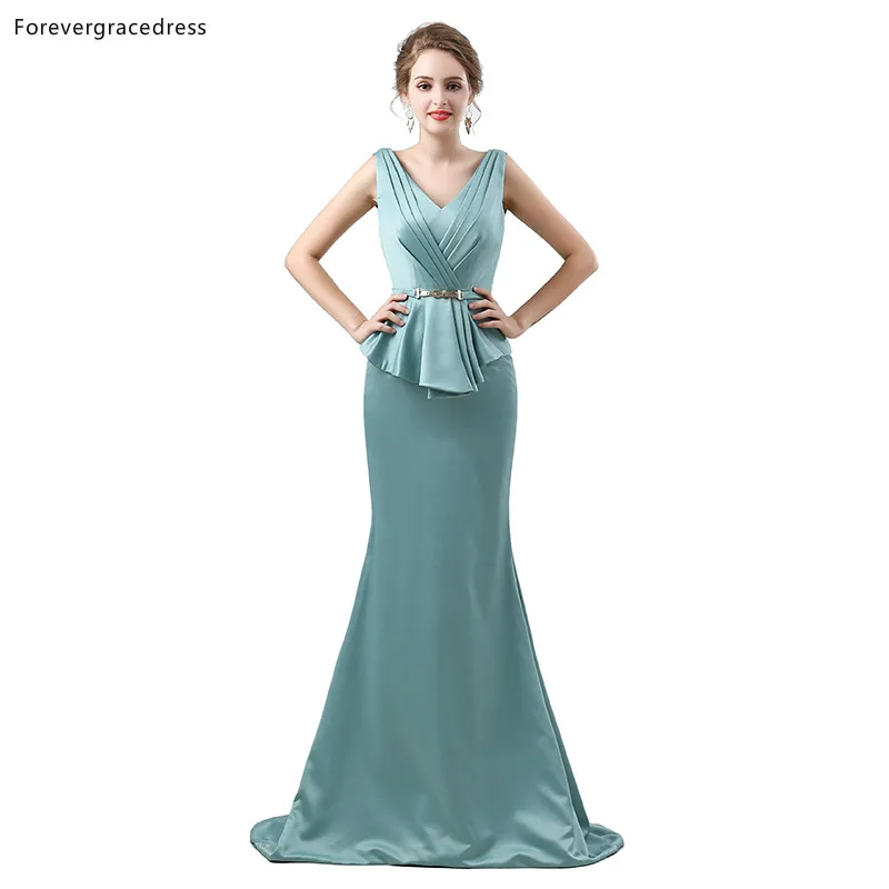Платье подружки невесты Forevergracedress платье с V образным вырезом атласное для гостей