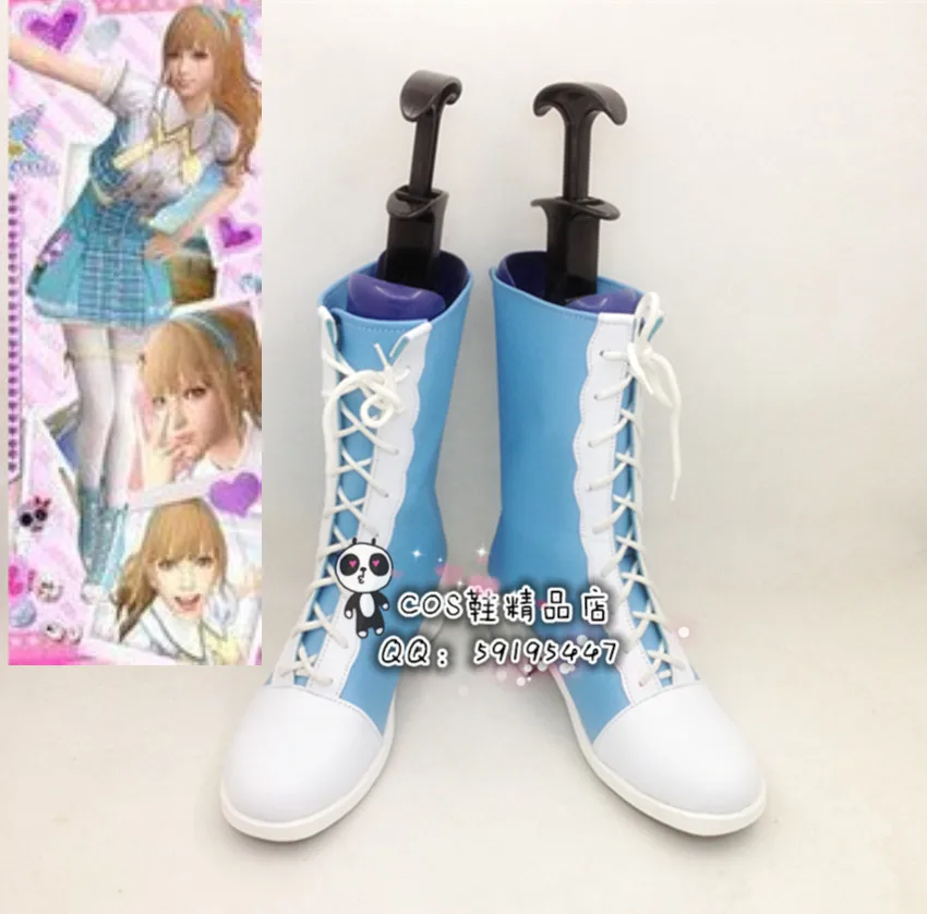

Dance Evolution Arcade Hikari Blue Cosplay Shoes Boots X002