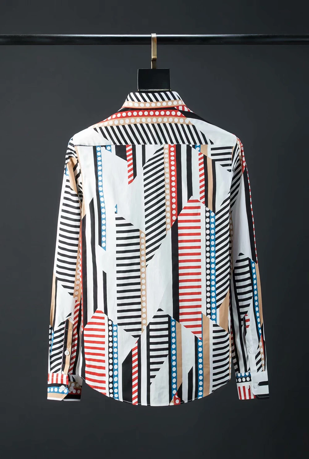 DUYOU/брендовая мужская рубашка из 100% хлопка с длинными рукавами приталенная