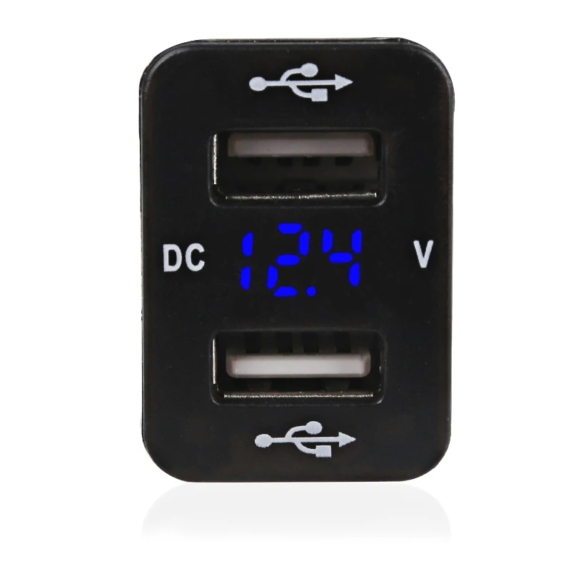Автомобильное зарядное устройство с светодиодный USB портами 5 В а 1 шт.|Кабели