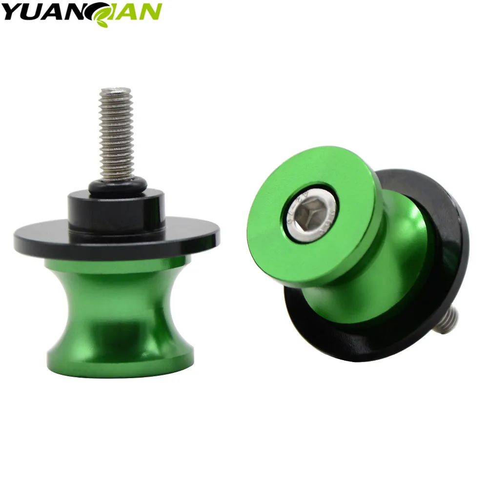 2 шт. алюминиевые подставки для мотоциклов Honda Suzuki Yamaha Kawasaki|stand screw|swingarm spools sliderswingarm