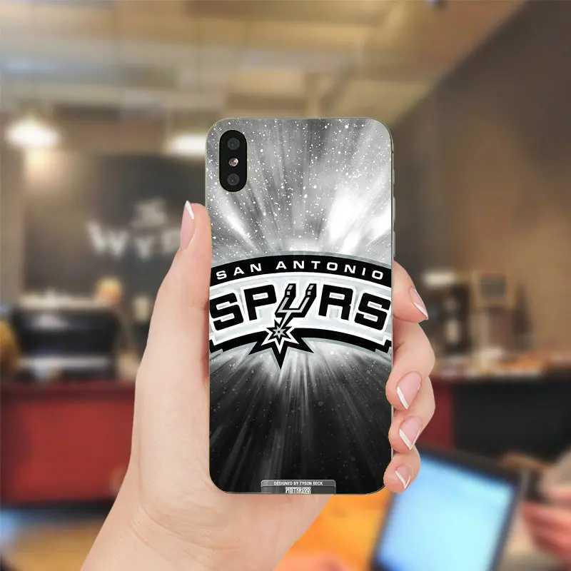 San Antonio Spursteam мягкие ТПУ Силиконовые случаи мобильного телефона для iPhone X XR XS Max 10 7 6