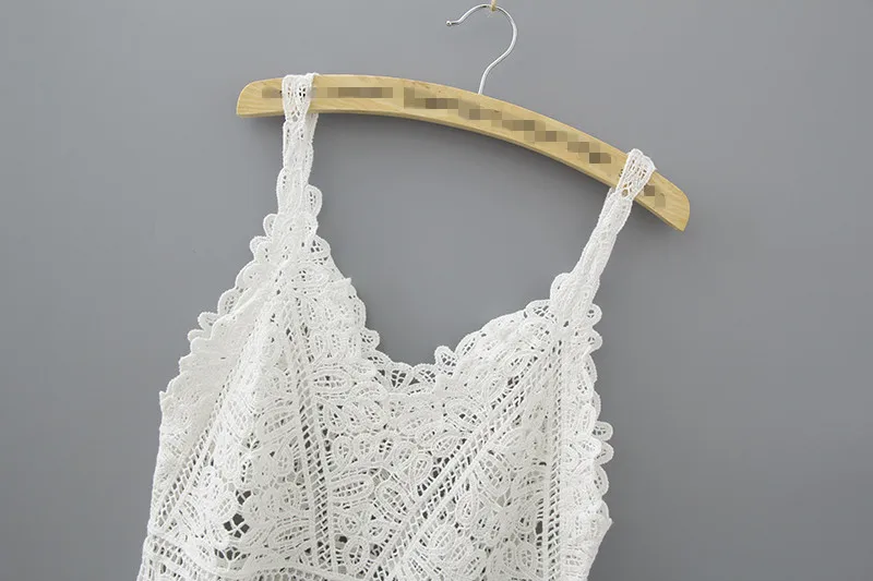 Новинка 2021 летние пляжные женские повседневные кружевные кроше Короткие топы