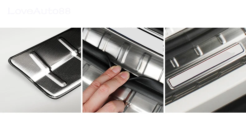 Высокое качество, нержавеющая сталь, внутренние наружные арьергарды, задний бампер, отделка багажника, педаль бампера для Skoda Kodiaq, аксессуары