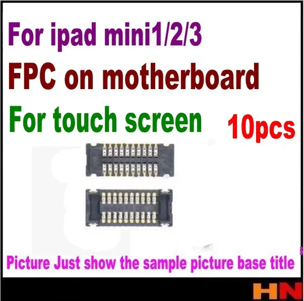 10 шт. сенсорный экран ЖК дигитайзер стекло FPC разъем штырь для iPad mini 1 2 3 на