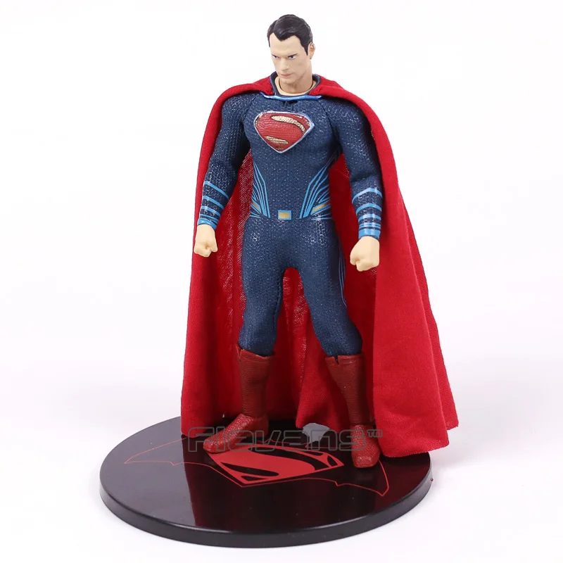 MEZCO Бэтмен против Супермена на заре справедливости Супермен 1/12 Масштаб ПВХ фигурка Коллекционная модель игрушки(настоящая одежда) 17 см